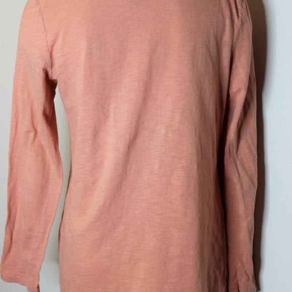 shesaid... Peach Boho Feather Knit Top L - Picture 3 of 4